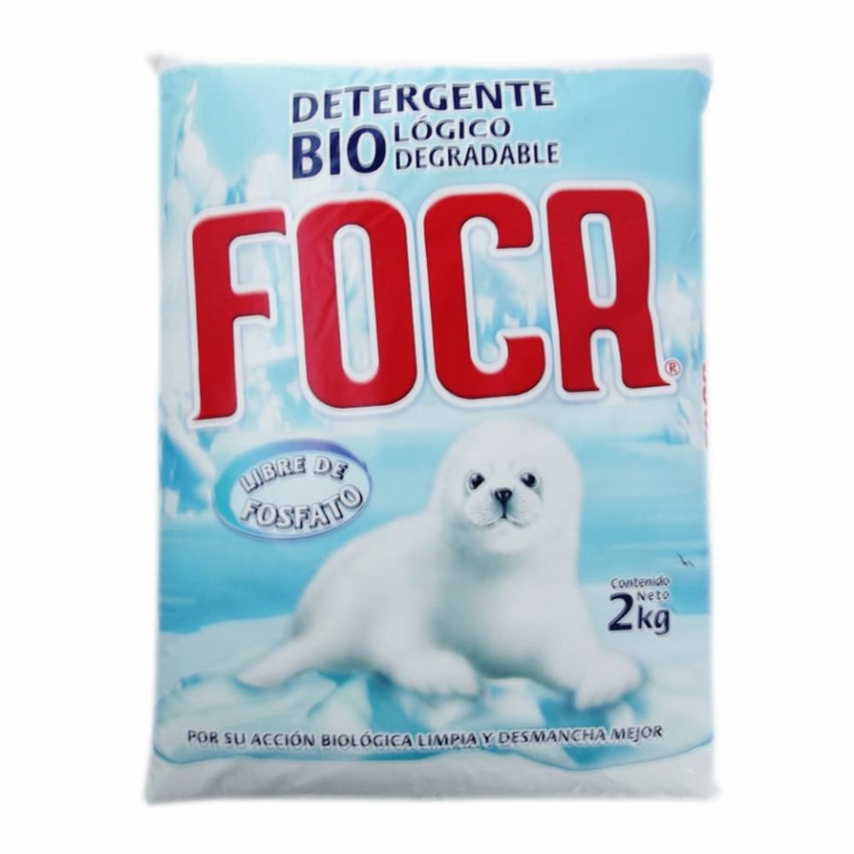 Detergente en polvo Foca para ropa blanca y de color 2 kg | Walmart