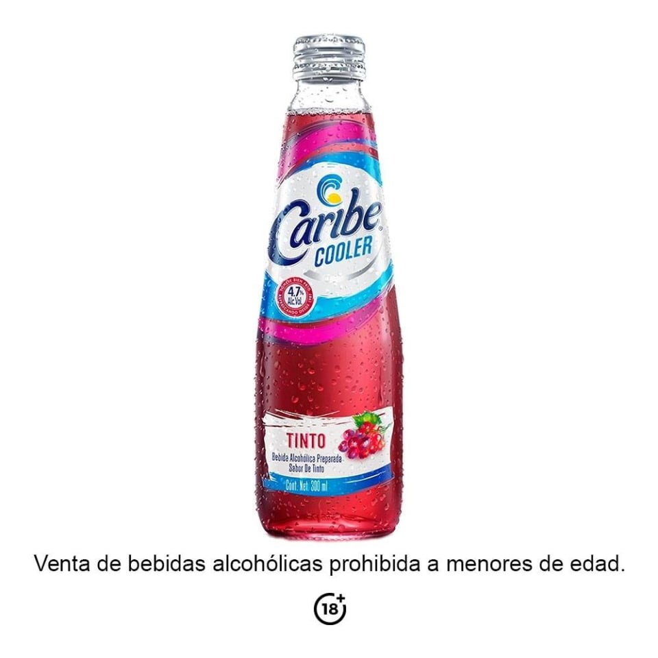 Bebida Alcohólica Preparada Caribe Cooler Tinto 300 Ml Walmart 7585