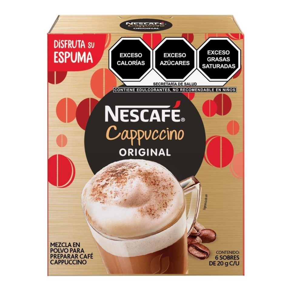 Mezcla en polvo para preparar caf   Nescaf  cappuccino 