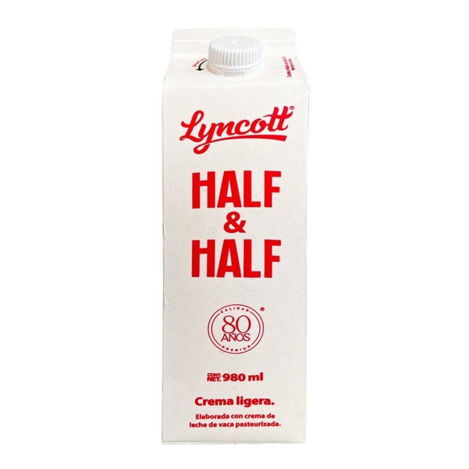 Crema Lyncott Half And Half 980 Ml Walmart