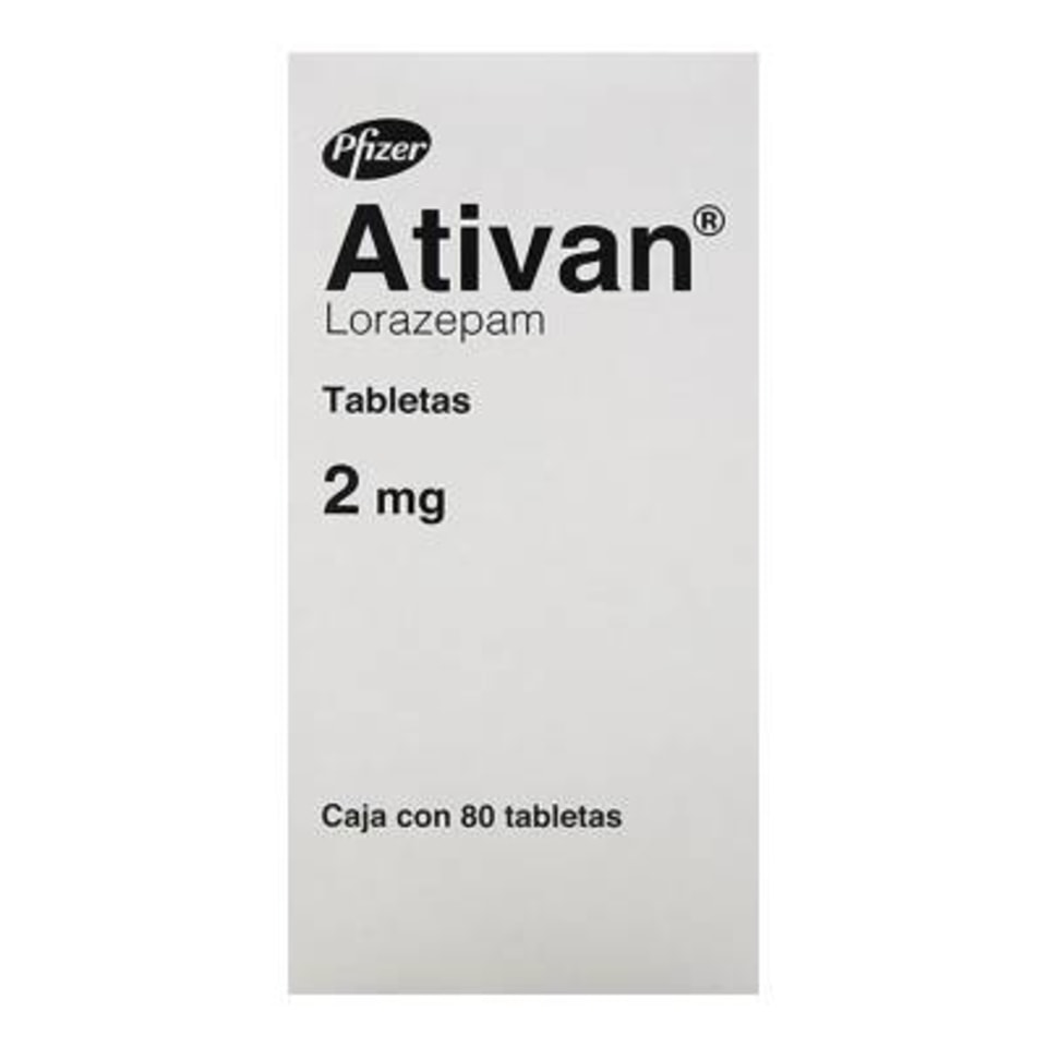 Ativan 2 mg 80 tabletas Walmart