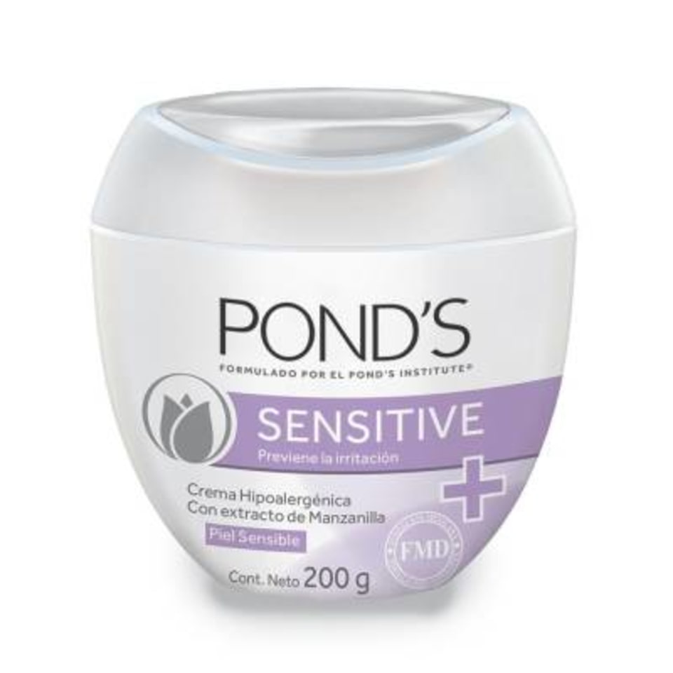 Crema Pond's sensitive hipoalergénica piel sensible 200 g | Walmart