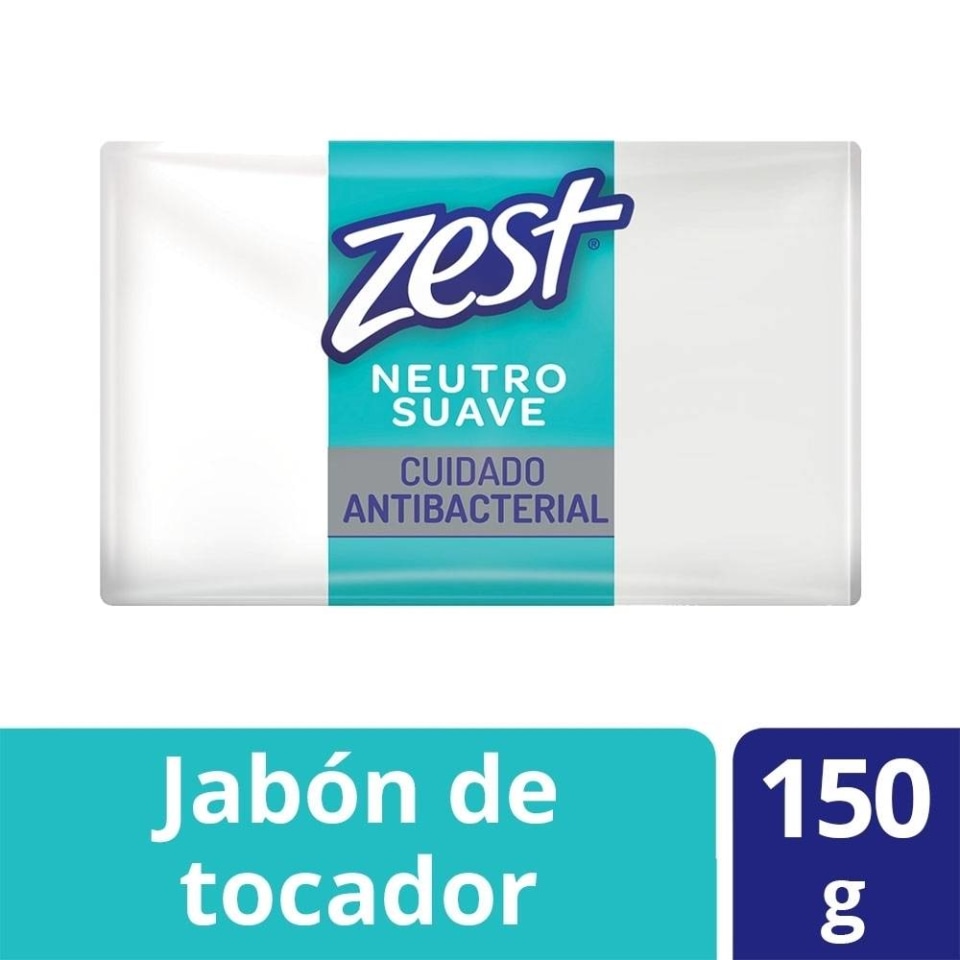 Jabón De Tocador Zest Antibacterial Neutro 150 G Walmart 2689