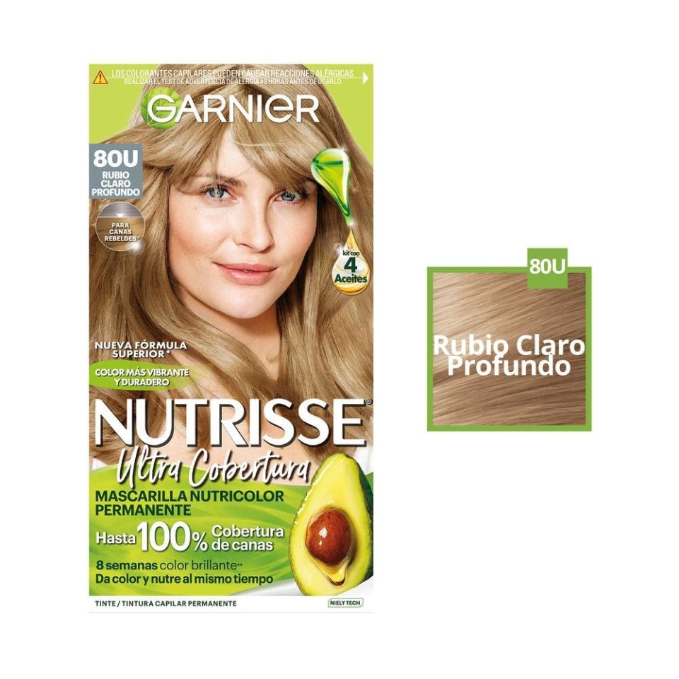 Tinte para cabello Garnier Nutrisse ultra cobertura 80