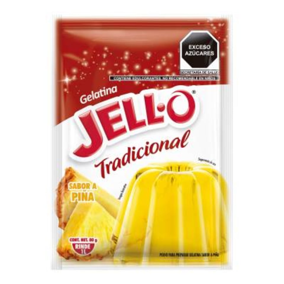 Polvo Para Preparar Gelatina Jello Sabor Piña 80 G Walmart 5614