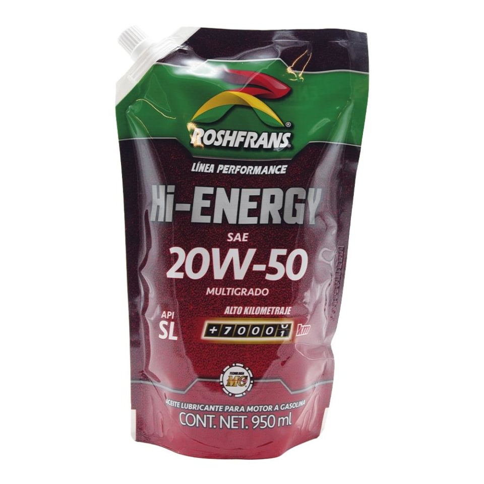 Aceite Roshfrans Multigrado 20w50 Precio Aceite Roshfrans 20W-50 de 950 ml | Walmart en línea