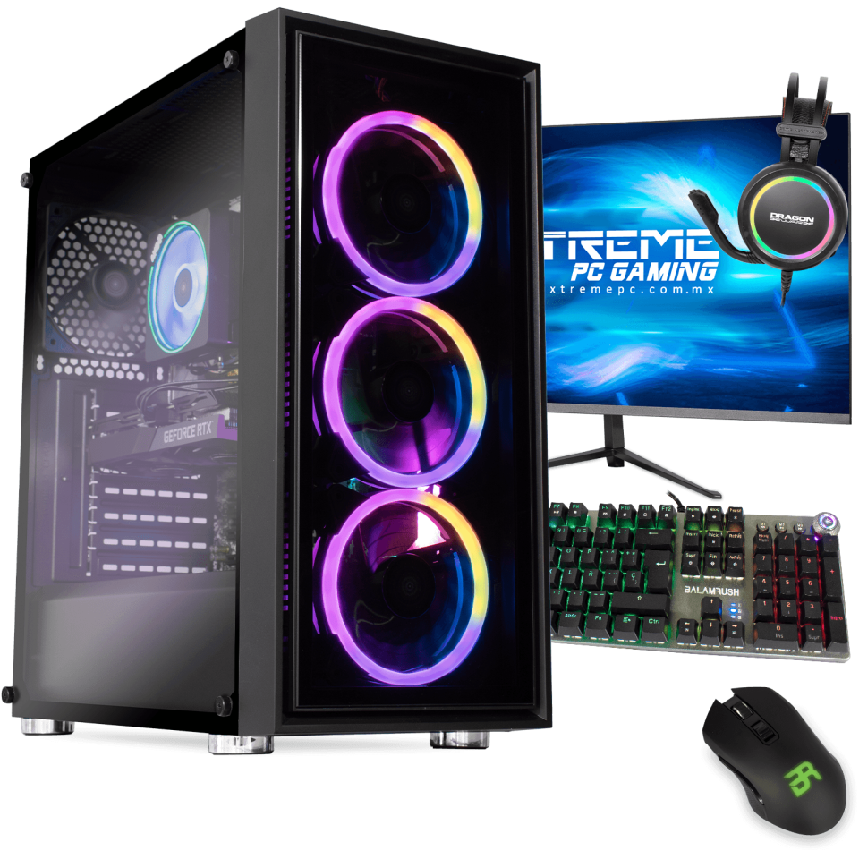 Xtreme PC Gamer Geforce RTX 3060 TI Ryzen 7 3800X 32GB SSD 2TB Monitor