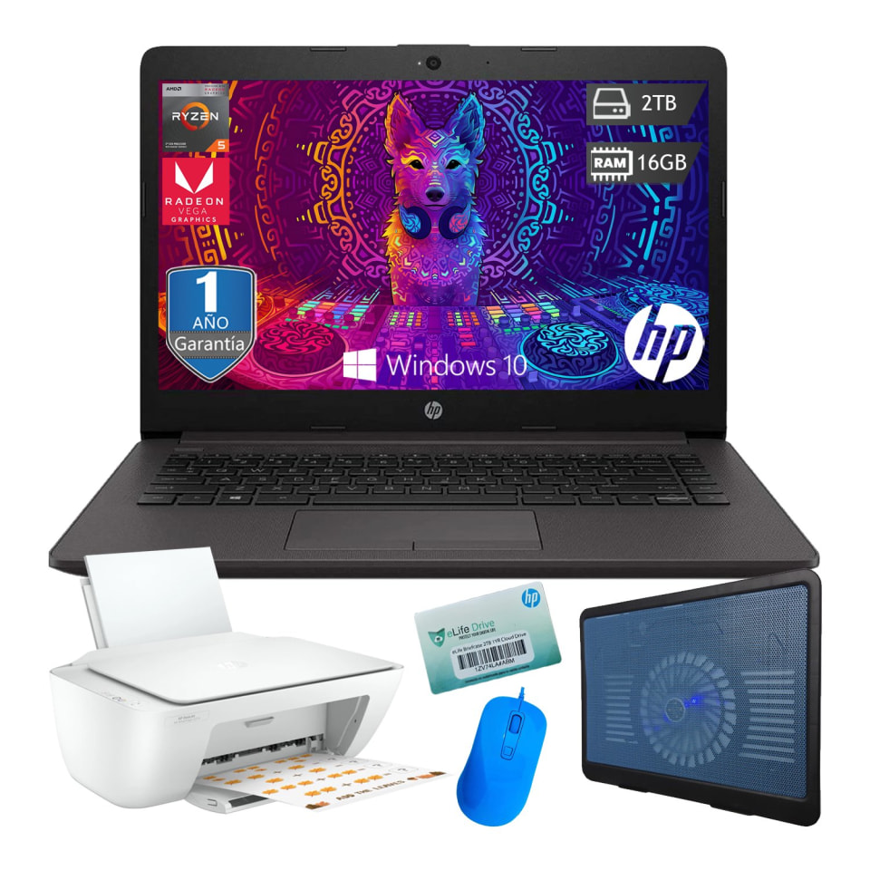 Laptop Hp 245 G7 Amd Ryzen 5 3500u 2tb 16gb Ram Más Impresora Base Enfriadora Y Mouse Walmart 8139