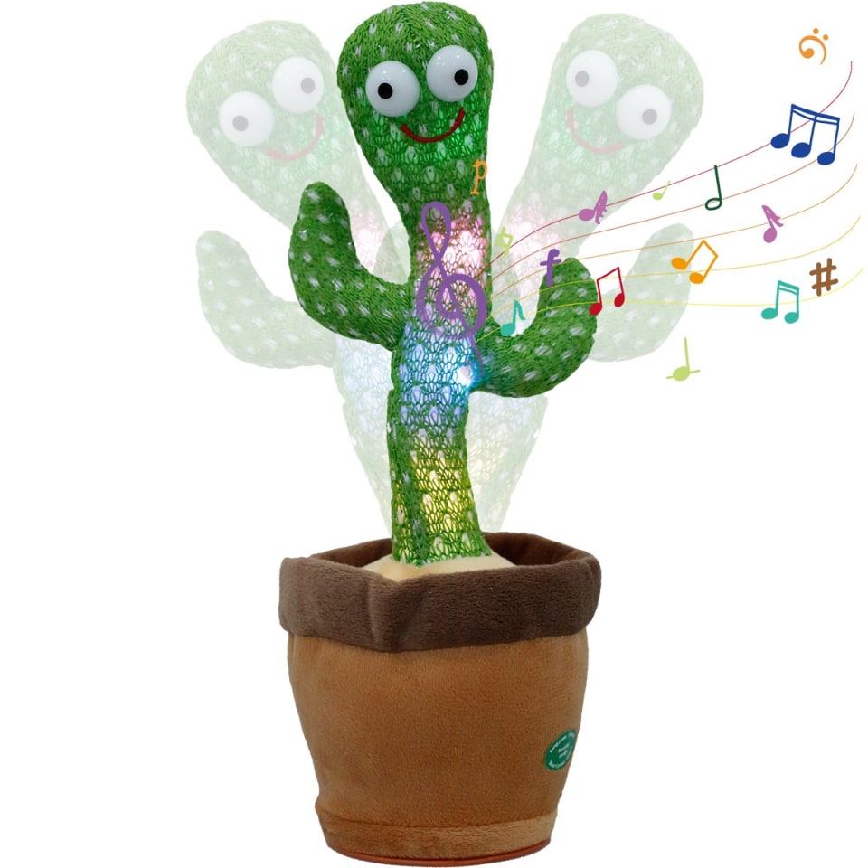 Cactus bailando, Juguete de peluche de cactus parlante, Juguete de peluche  de cactus, Animal de peluche, Juguetes para niños de cactus, Juguete de  peluche de cactus bailando, Anima