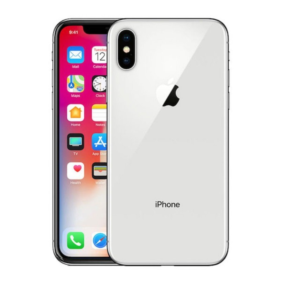 gambar iPhone X 64 GB Plata Desbloqueado Apple Reacondicionado