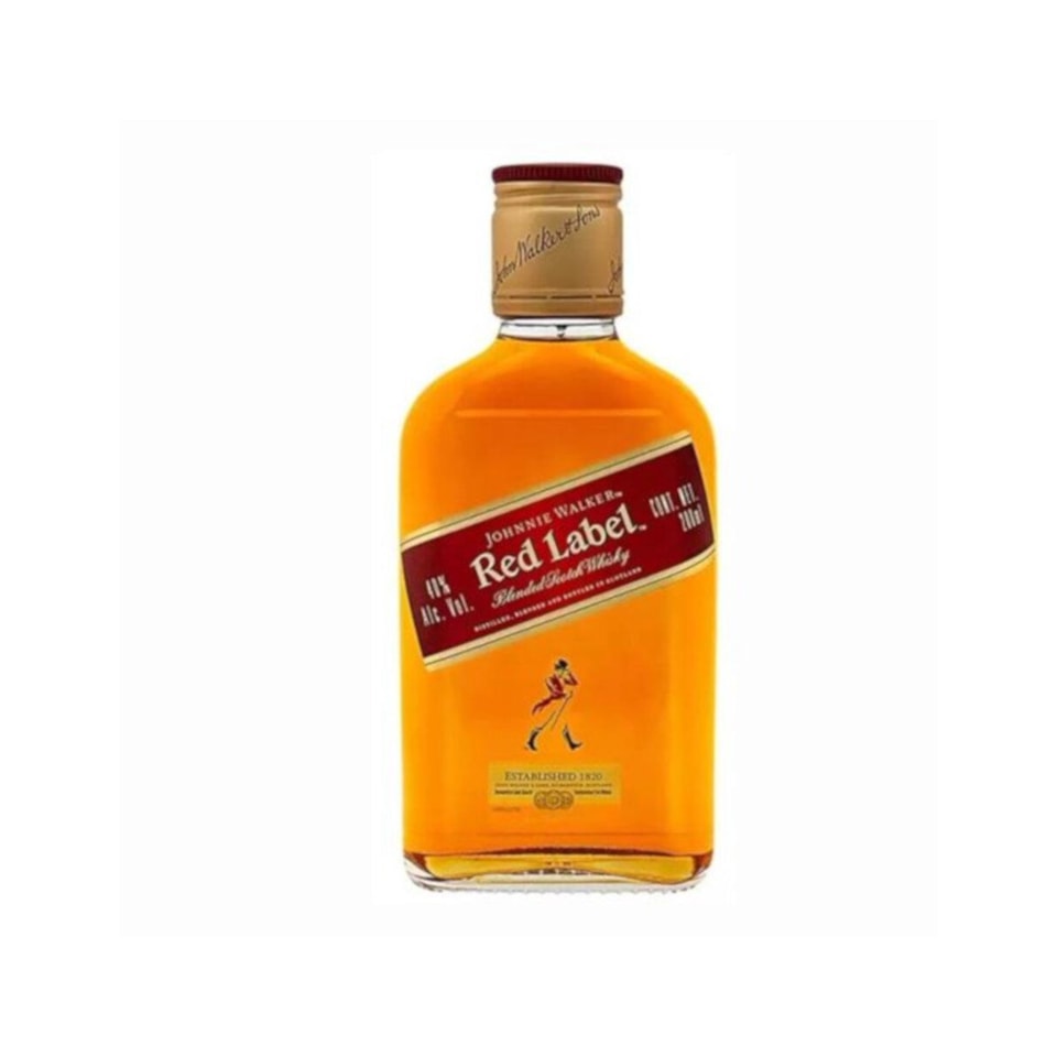 Pack de 4 Whisky Johnnie Walker Blend Red Label 200 ml ...