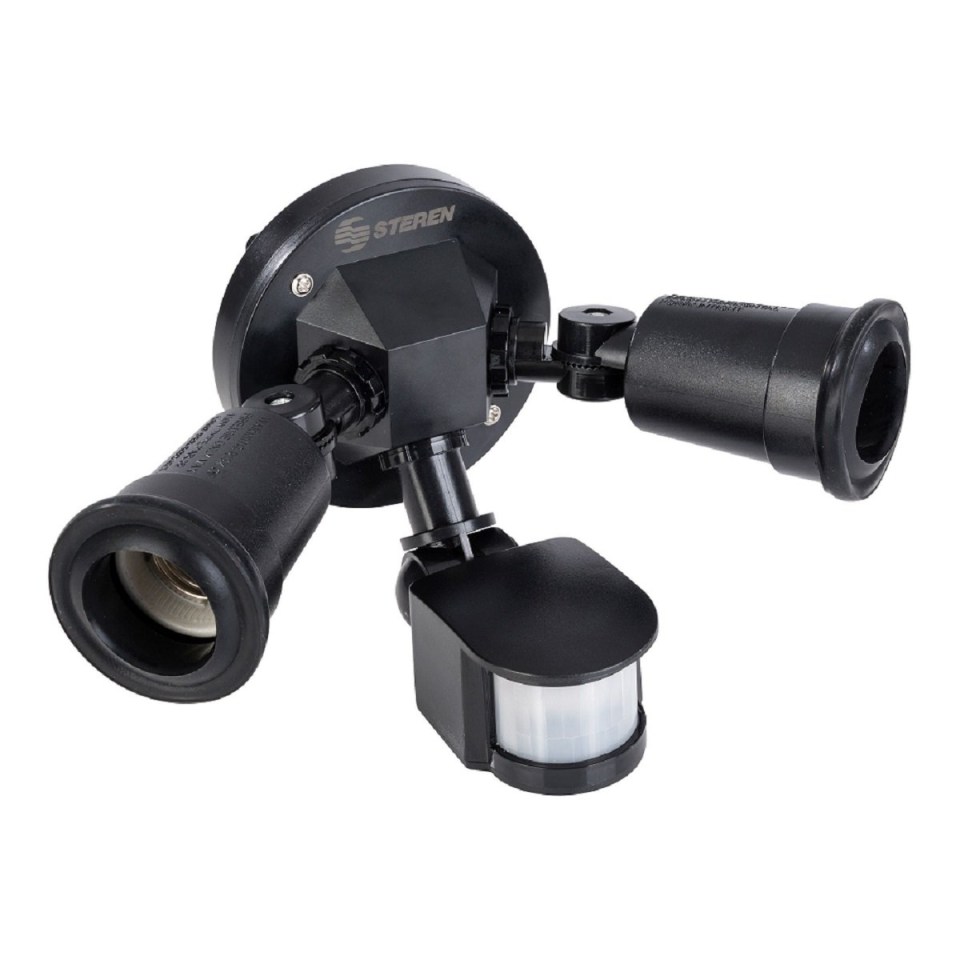 Sensor de movimiento steren lam 071 con sockets para 2 focos walmart