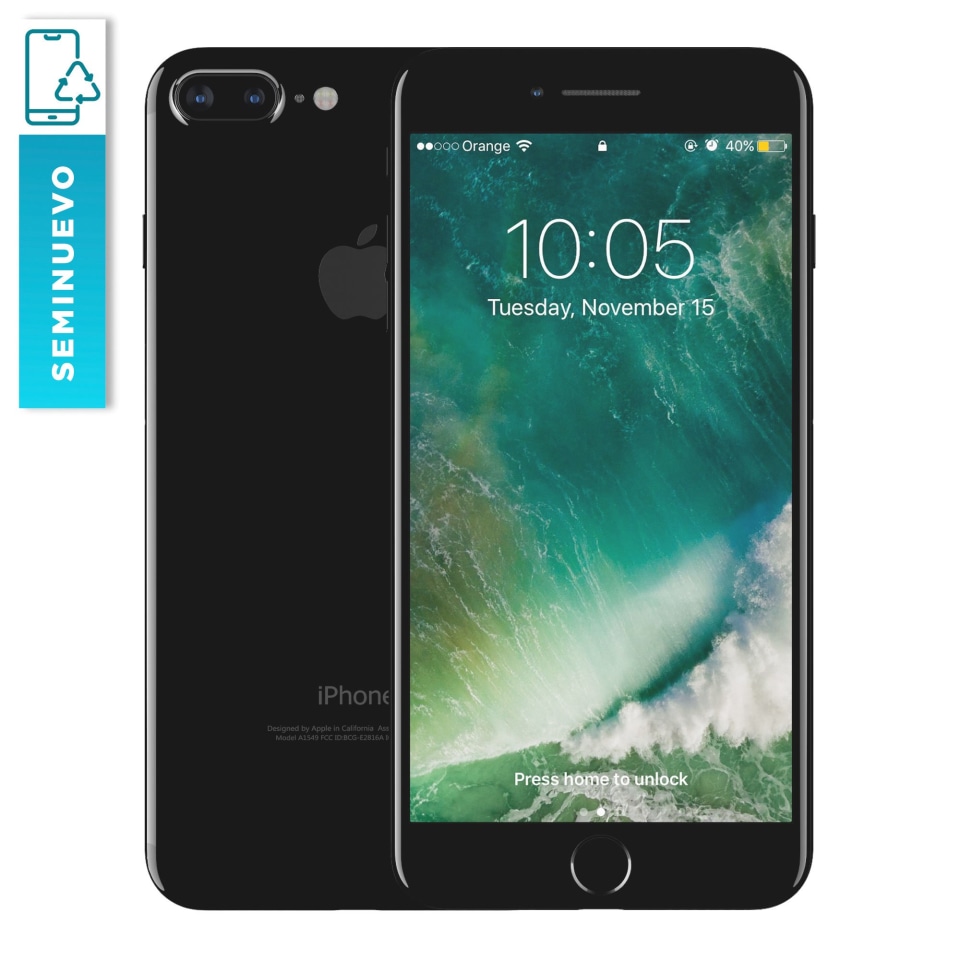 iPhone 7 Plus negro brillante con entregas hasta noviembre