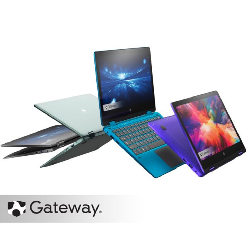 Gateway Laptop 11.6" Touchscreen 2-en-1 Intel Celeron N4020 4GB RAM 64GB HD Windows 10 Home Azul 