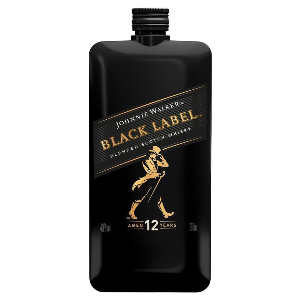 Pack de 2 Whisky Johnnie Walker Blend Black Label Pocket ...