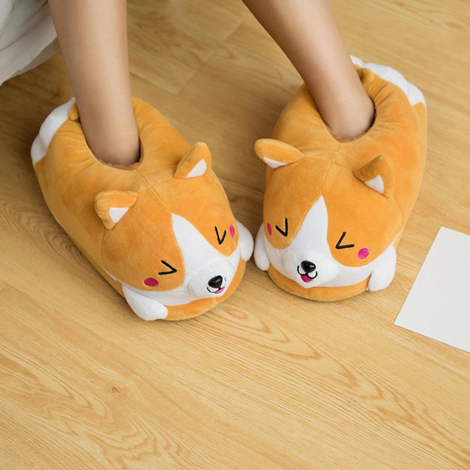 Zapatillas Corgi de dibujos animados cálidas antideslizantes suaves cómodas térmicas tamaño 35 BLESIY Pantuflas de felpa suave | Walmart en línea Zapatillas Corgi de dibujos animados cálidas antideslizantes suaves cómodas térmicas tamaño 35 BLESIY Pantuflas de felpa suave | Walmart en línea