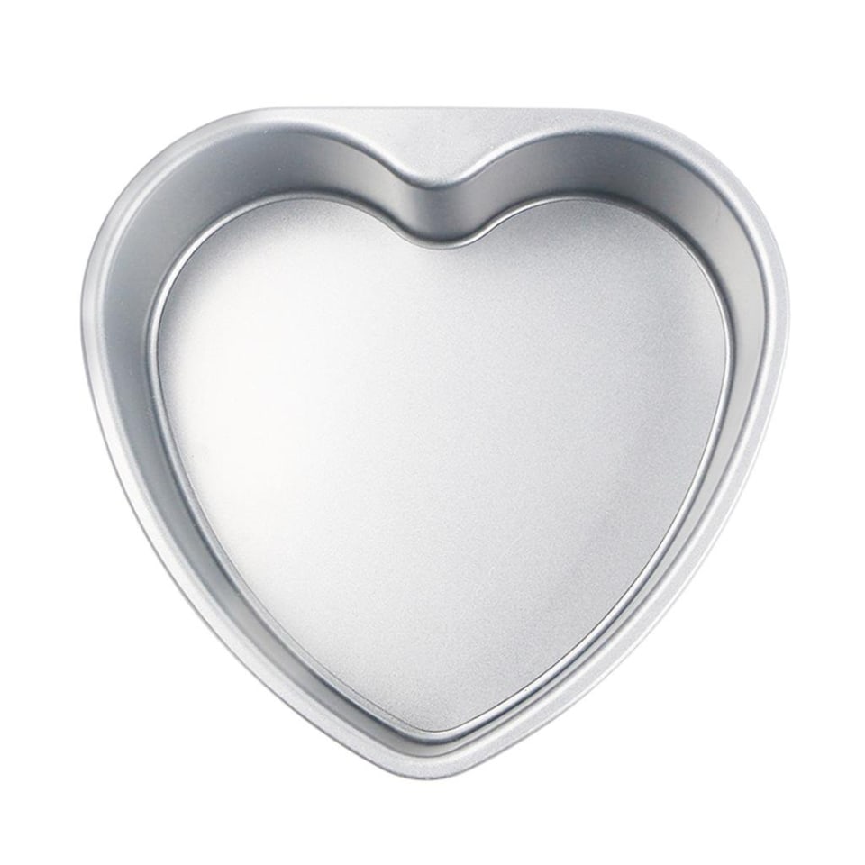 Molde de aluminio en forma de corazón para pasteles recipiente  antiadherente para hornear para horn Sunnimix moldes para pasteles en forma  de corazón | Walmart en línea