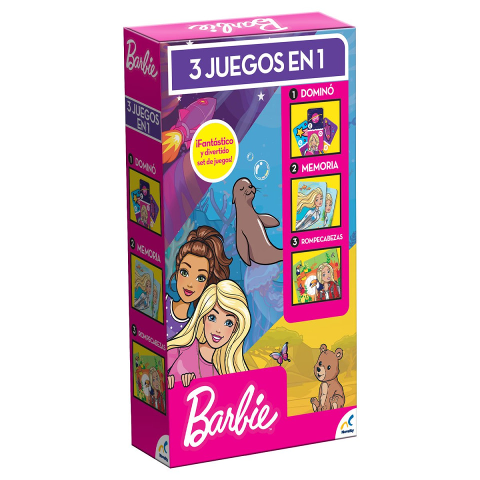NOVELTY SET DE JUEGOS 3 EN 1 BARBIE Novelty MANUAL | Walmart en línea