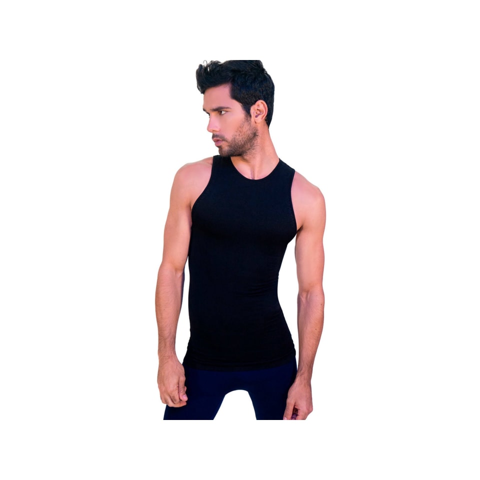 Camiseta Seamless Cuello Redondo Sin Manga Negro G I Love Shape 4004 Walmart En Línea 7403