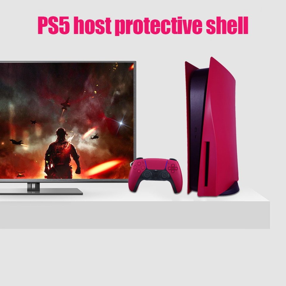 funda-de-consola-de-juegos-para-cosmic-red-ps5-shell-protect-case