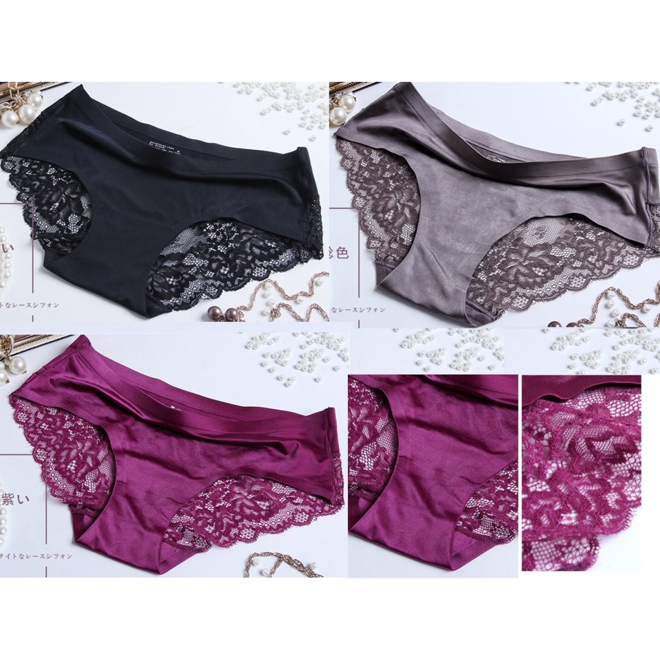 Pack 3 Panty Pantaletas Dama Encaje Ropa Interior Sexy DaraBaby Walmart en línea