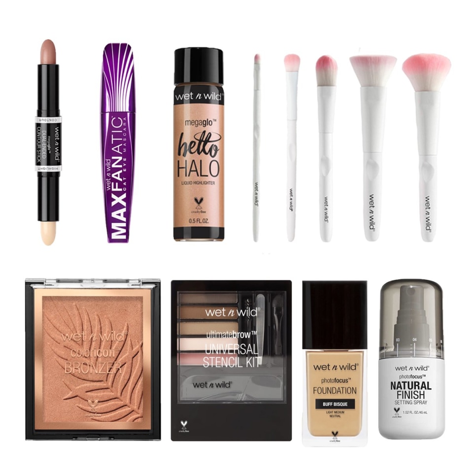 Kit básico de maquillaje 12 piezas Wet n Wild Kit Básico | Walmart en línea Kit básico de maquillaje 12 piezas Wet n Wild Kit Básico | Walmart en línea