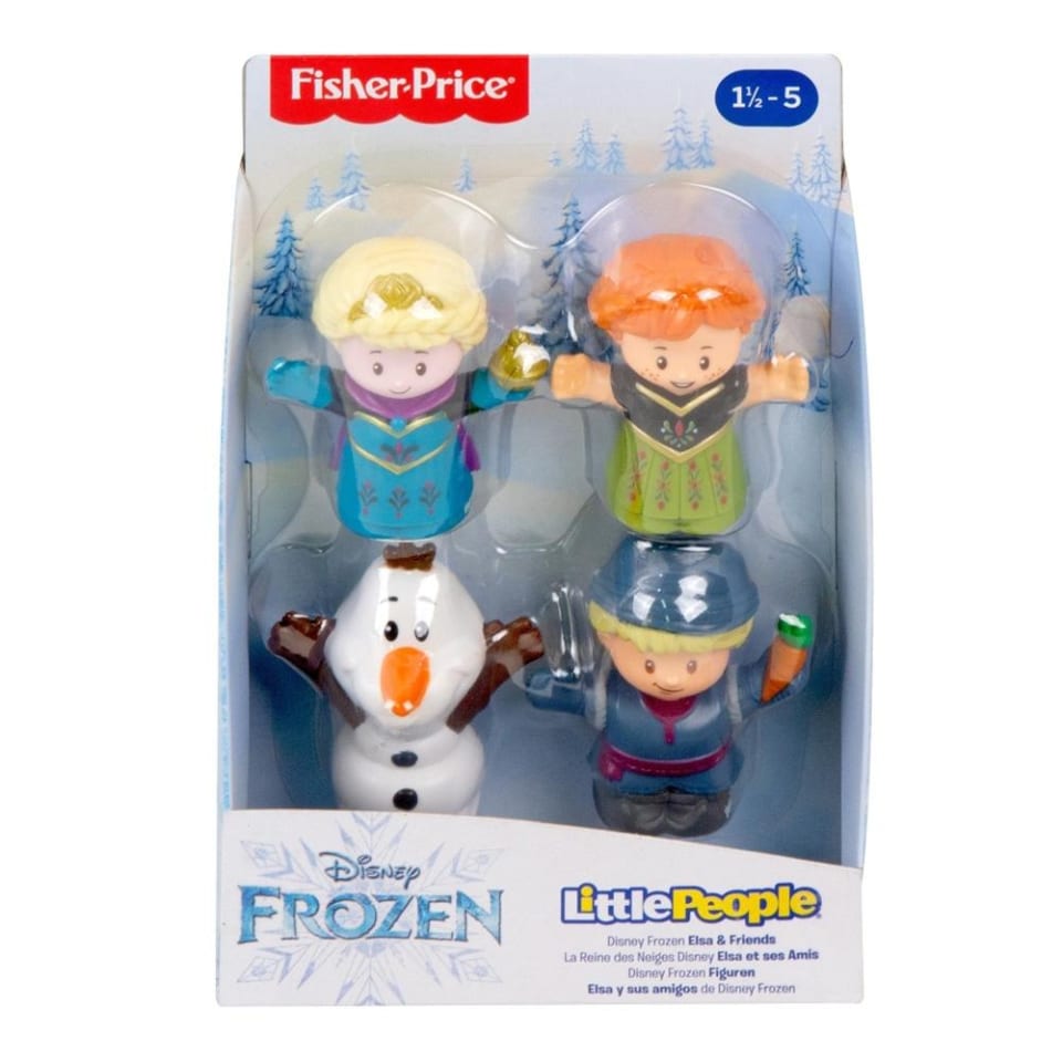 Set De Figuras Fisher Price Little People Elsa Y Amigos Frozen 4 Piezas Walmart En Linea