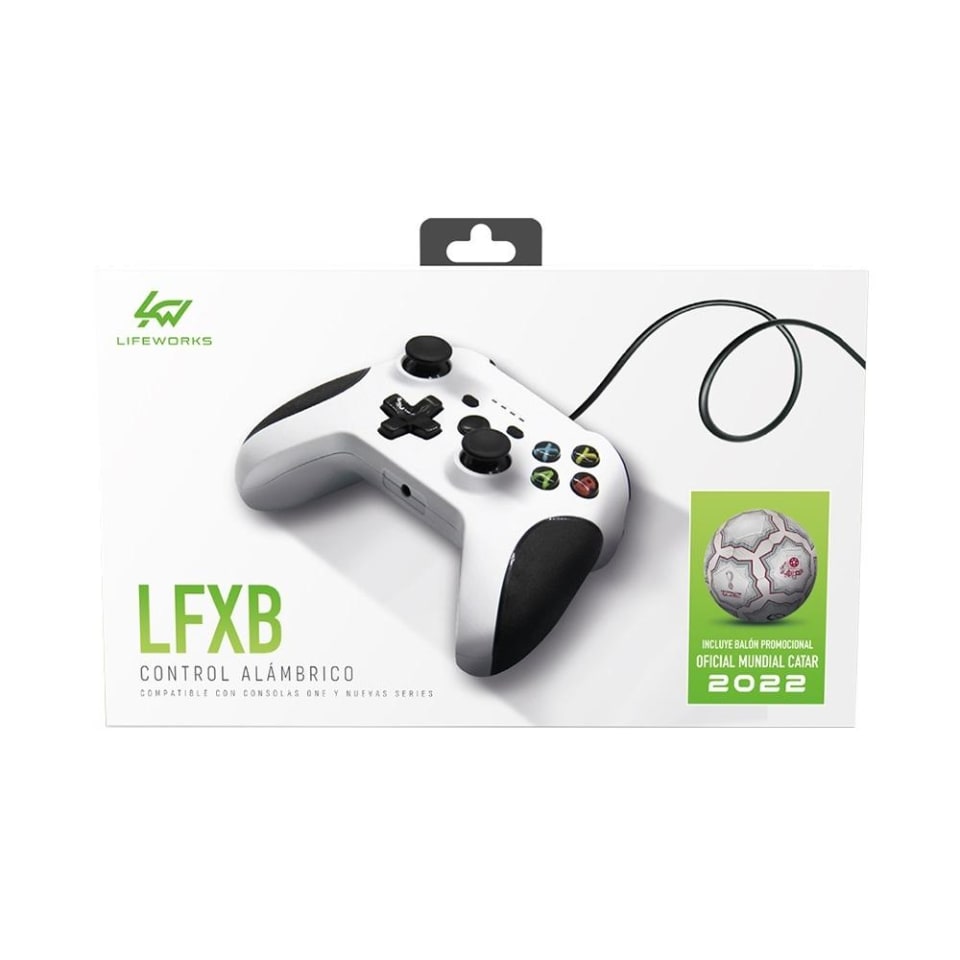 Control Alámbrico Lifeworks LFXB Xbox Más Balón | Bodega Aurrera en línea