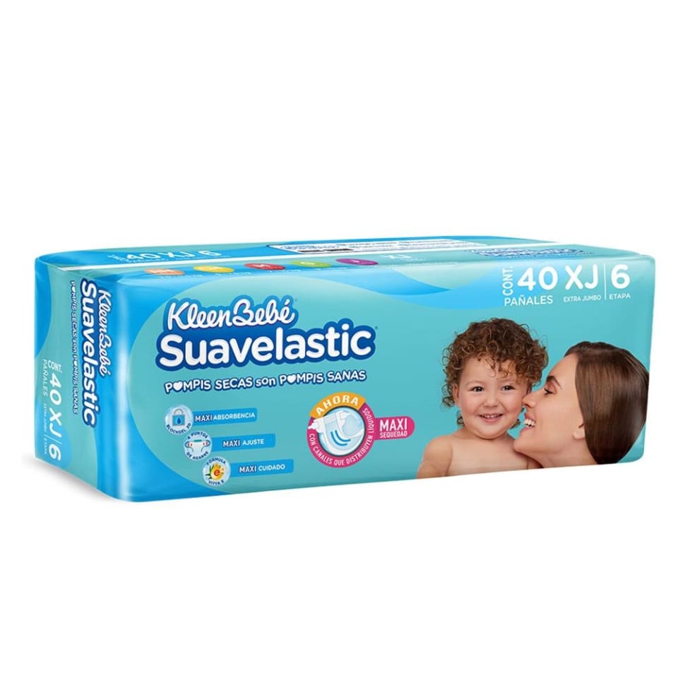 Pañales KleenBebé Suavelastic Etapa 6 160 Piezas | Walmart en línea