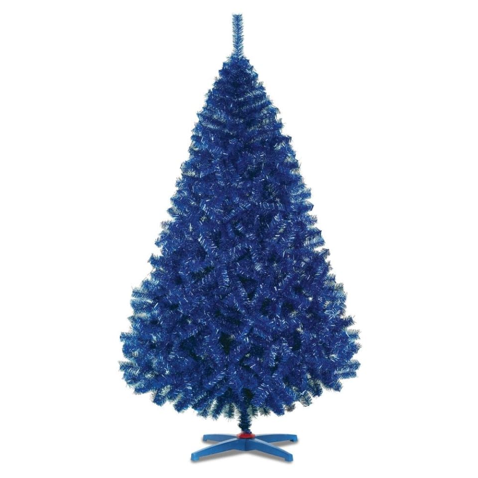 Árbol de Navidad Naviplastic Monarca de Lujo color Azul Metálico de 220 cm  | Walmart en línea