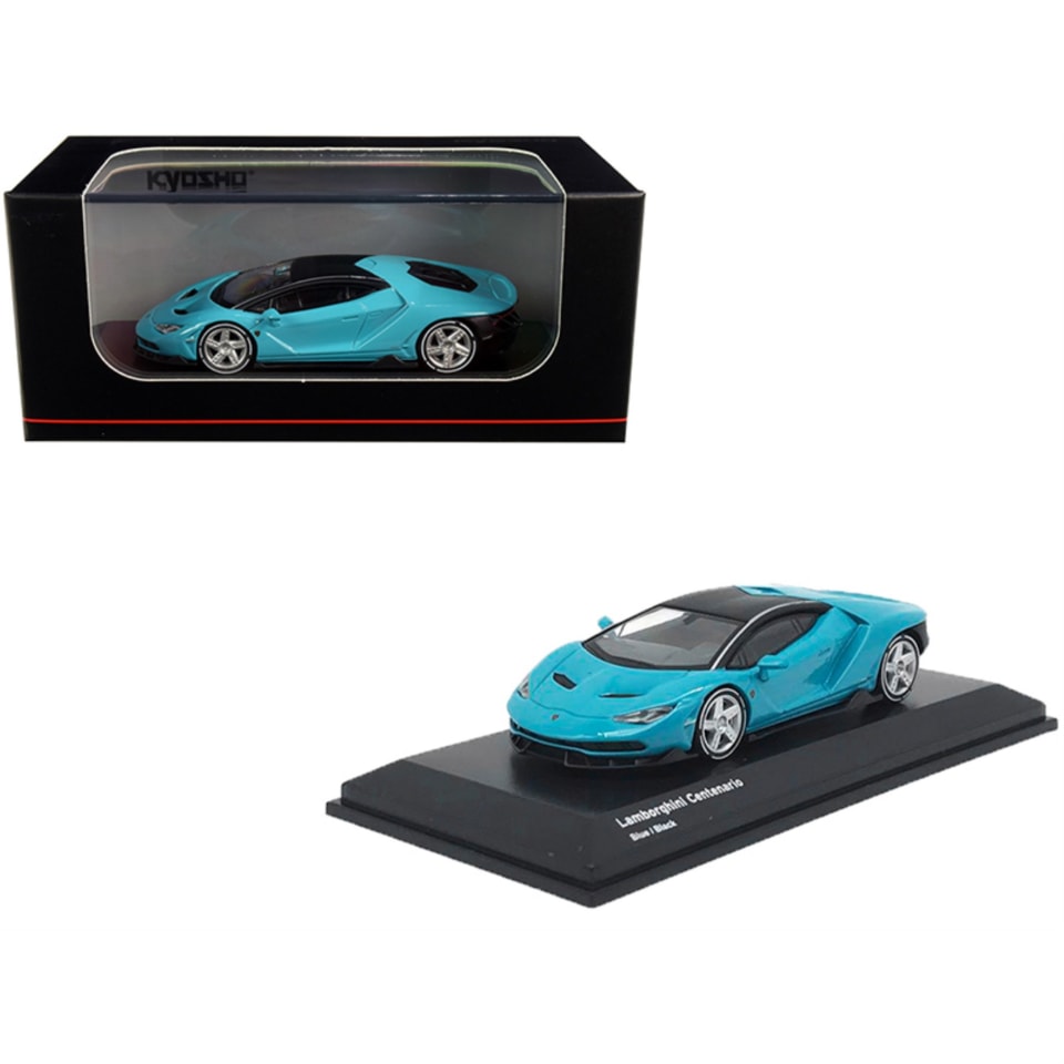 Lamborghini Centenario azul claro con tapa negra 1/64 modelo de coche a  presión por Kyosho Kyosho KS07065A4 | Bodega Aurrera en línea