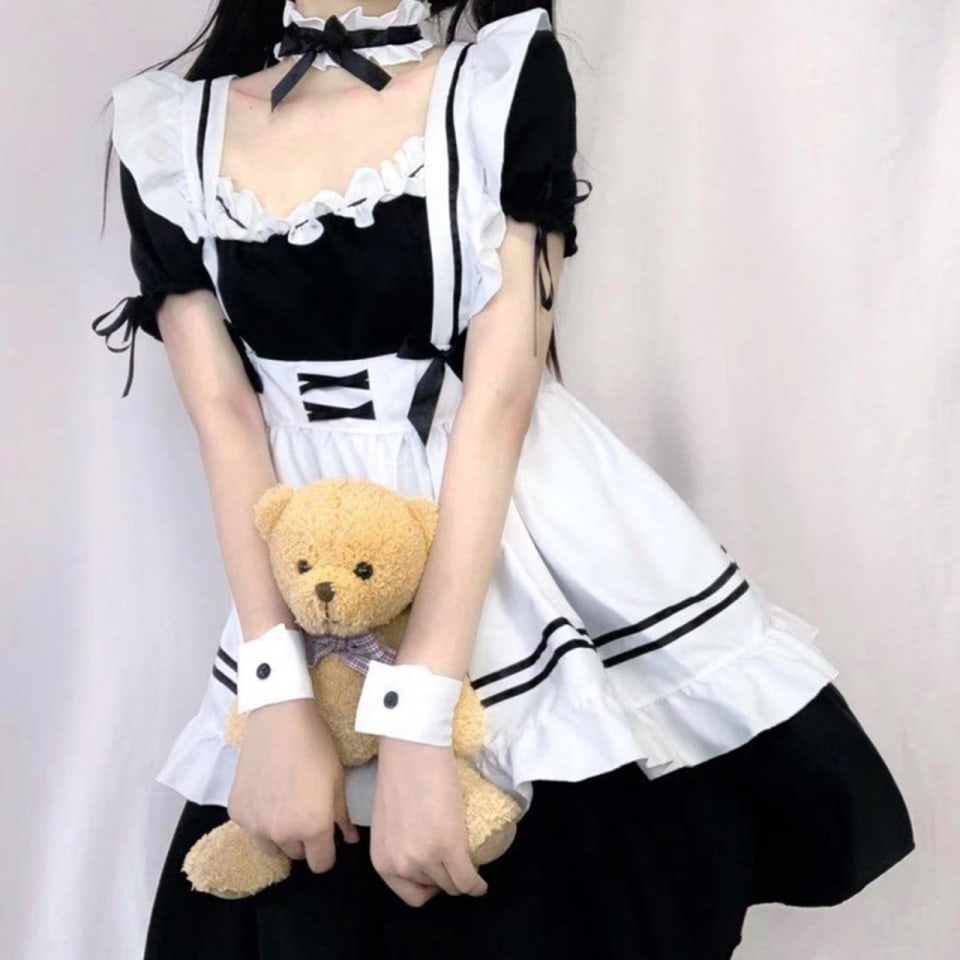 Disfraz de sirvienta de sirvienta de anime japonés con clásico Lolita para mujer de sirvienta para f Sunnimix Disfraz de sirvienta | Walmart en línea Disfraz de sirvienta de sirvienta de anime japonés con clásico Lolita para mujer de sirvienta para f Sunnimix Disfraz de sirvienta | Walmart en línea