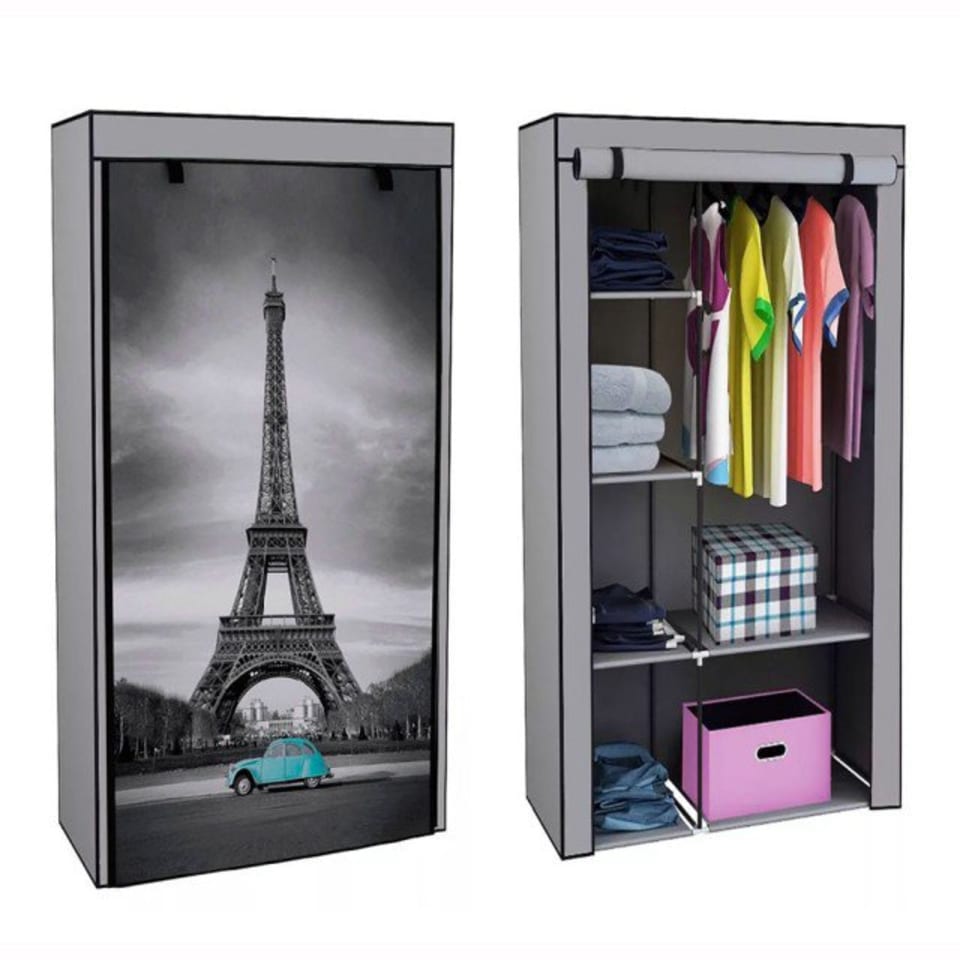 Closet Armable Rack & pack Ropero Torre Eiffel Portatil Entrepaños |  Walmart en línea