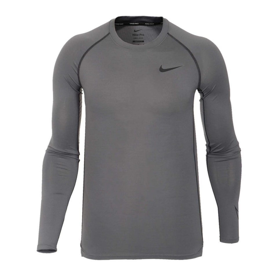 Playera Nike JSY. DF LS Iron para Hombre DD1990-068 gris XL Nike DD1990-068 JSY. DF TOP LS IRON | Walmart en línea