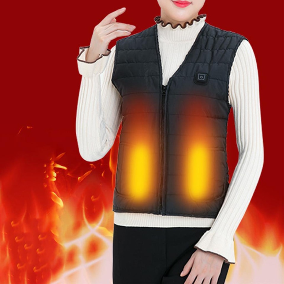 Chaleco térmico ropa térmica para hombres y mujeres chaqueta térmica  eléctrica USB ligera con 3 ni Soledad Chaleco calefactado | Walmart en línea