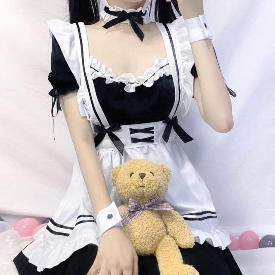 Disfraz de sirvienta de sirvienta de anime japonés con clásico Lolita para mujer de sirvienta para f Sunnimix Disfraz de sirvienta | Walmart en línea Disfraz de sirvienta de sirvienta de anime japonés con clásico Lolita para mujer de sirvienta para f Sunnimix Disfraz de sirvienta | Walmart en línea