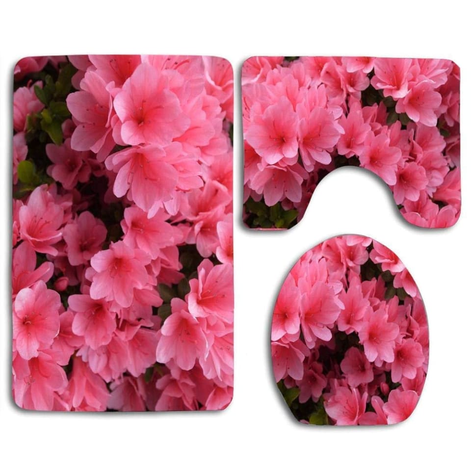 ABPHQTO Estilo de flores rosadas de arbusto de azalea Juego de alfombras de  baño de 3 piezas Alfombr ABPHQTO Cont-CHAPPLE-6439 | Walmart en línea