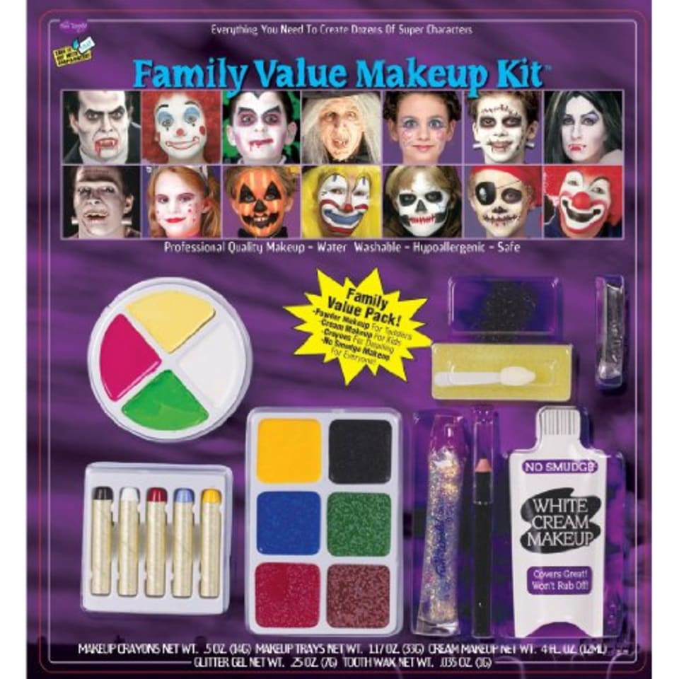 Fun World - Kit de maquillaje festivo para adultos unisex estándar múltiple Fun World 23168095435 | Bodega Aurrera en línea Fun World - Kit de maquillaje festivo para adultos unisex estándar múltiple Fun World 23168095435 | Bodega Aurrera en línea