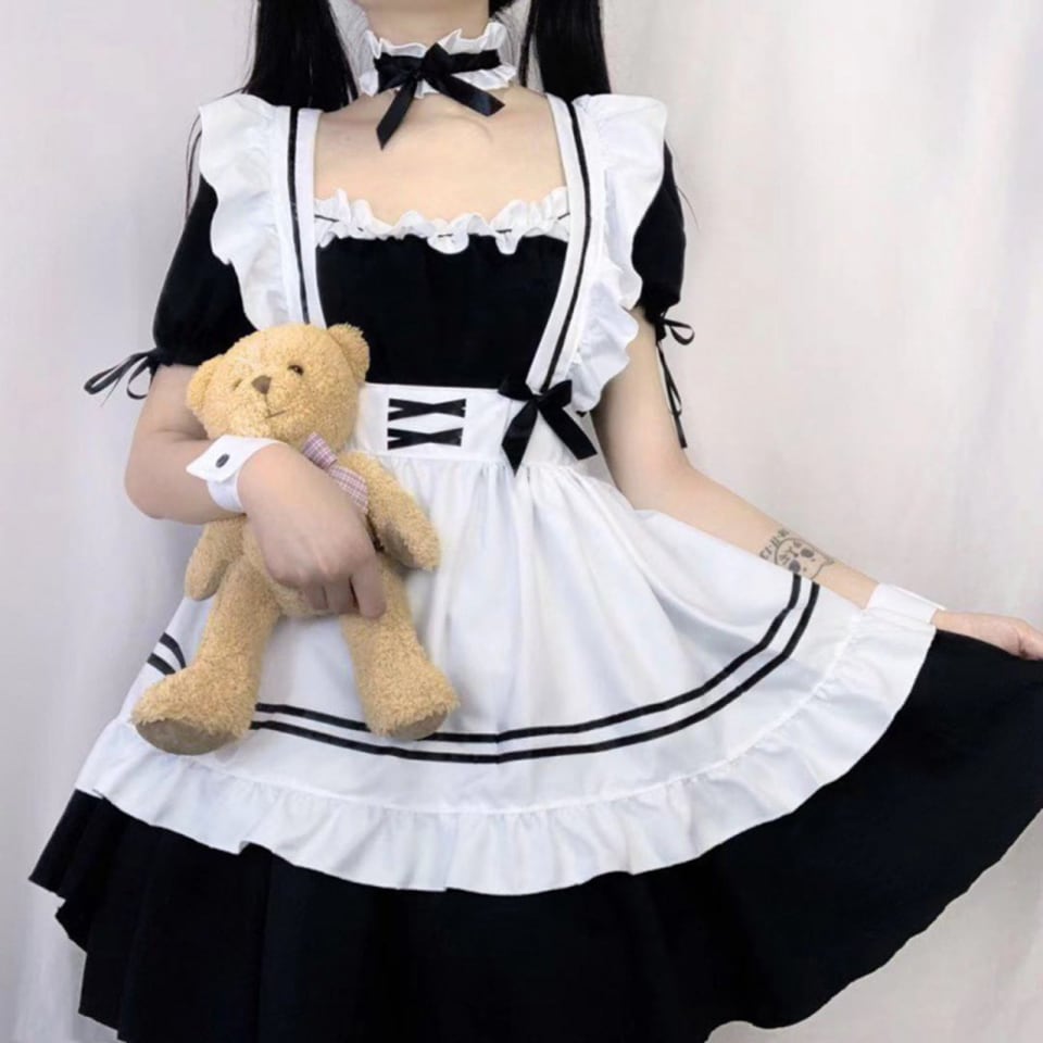 Disfraz de sirvienta de sirvienta de anime japonés con clásico Lolita para mujer de sirvienta para f Sunnimix Disfraz de sirvienta | Walmart en línea Disfraz de sirvienta de sirvienta de anime japonés con clásico Lolita para mujer de sirvienta para f Sunnimix Disfraz de sirvienta | Walmart en línea