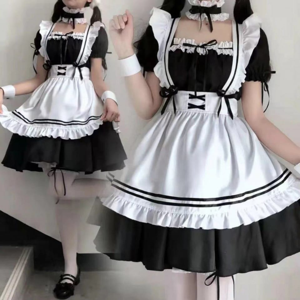 Disfraz de sirvienta de sirvienta de anime japonés con clásico Lolita para mujer de sirvienta para f Sunnimix Disfraz de sirvienta | Walmart en línea Disfraz de sirvienta de sirvienta de anime japonés con clásico Lolita para mujer de sirvienta para f Sunnimix Disfraz de sirvienta | Walmart en línea
