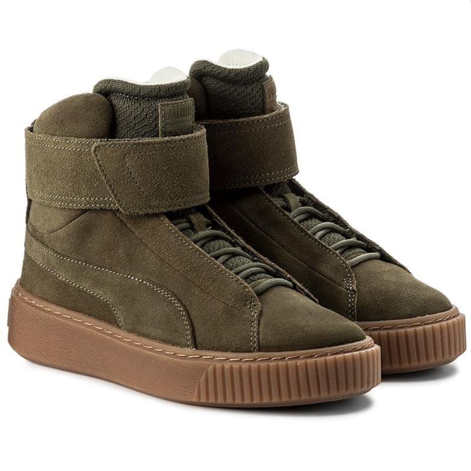 Tenis Puma Platform MID Bota para Mujer 364588-01 verde 24.5 Puma 364588-01 PLATFORM MID Bodega Aurrera en línea