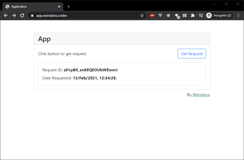 Application Sending Get Request