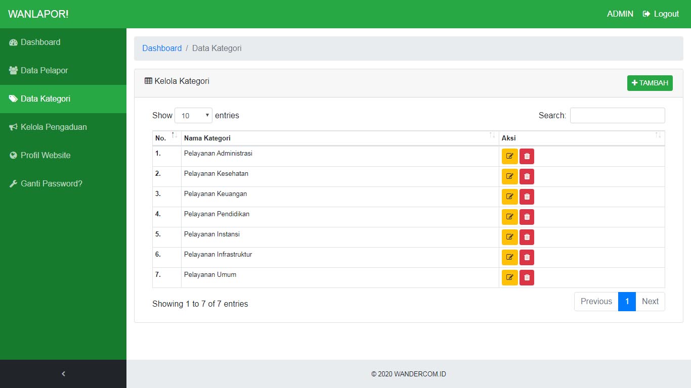 Aplikasi Pengaduan Masyarakat
