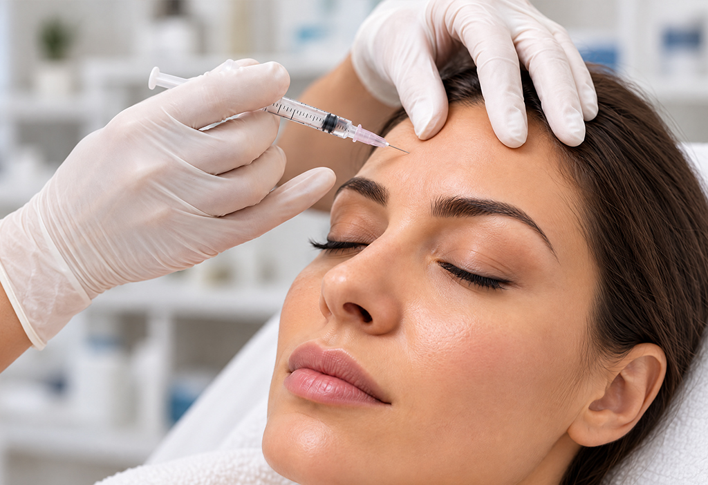 Skin and hair assessment before full body laser hair removal to determine treatment suitability.