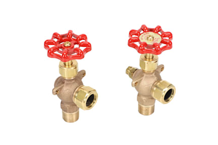 20-204-03 - 1/2" Bronze Liquid Level Valves w/ Aluminum Wheel