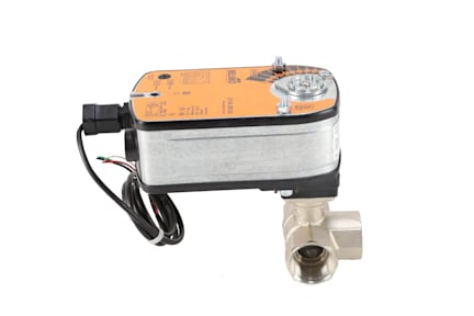 B318B+LF24-SR - 3/4" NPT, Ball Valve with 24V, 35 in-lb Motor Actuator