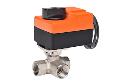 B312+TR24-3 - 1/2" NPT, Ball Valve with 24V, 18 in-lb Motor Actuator