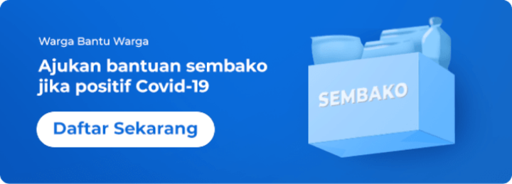 Ajukan bantuan sembako jika positif Covid-19 - Daftar Sekarang