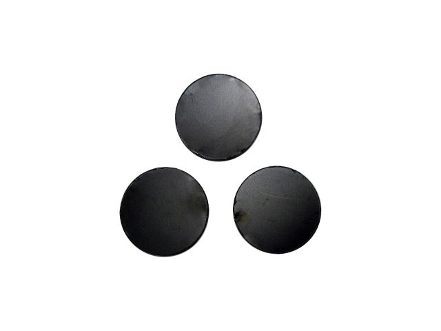 1.5mm Black 25mm Round Bases (3)