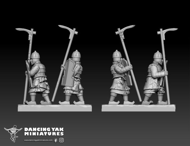 Terracotta Army Spearmen Work-in-Progress